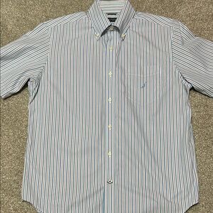 Nautica Men's Multicolor Striped Button-Down Shirt